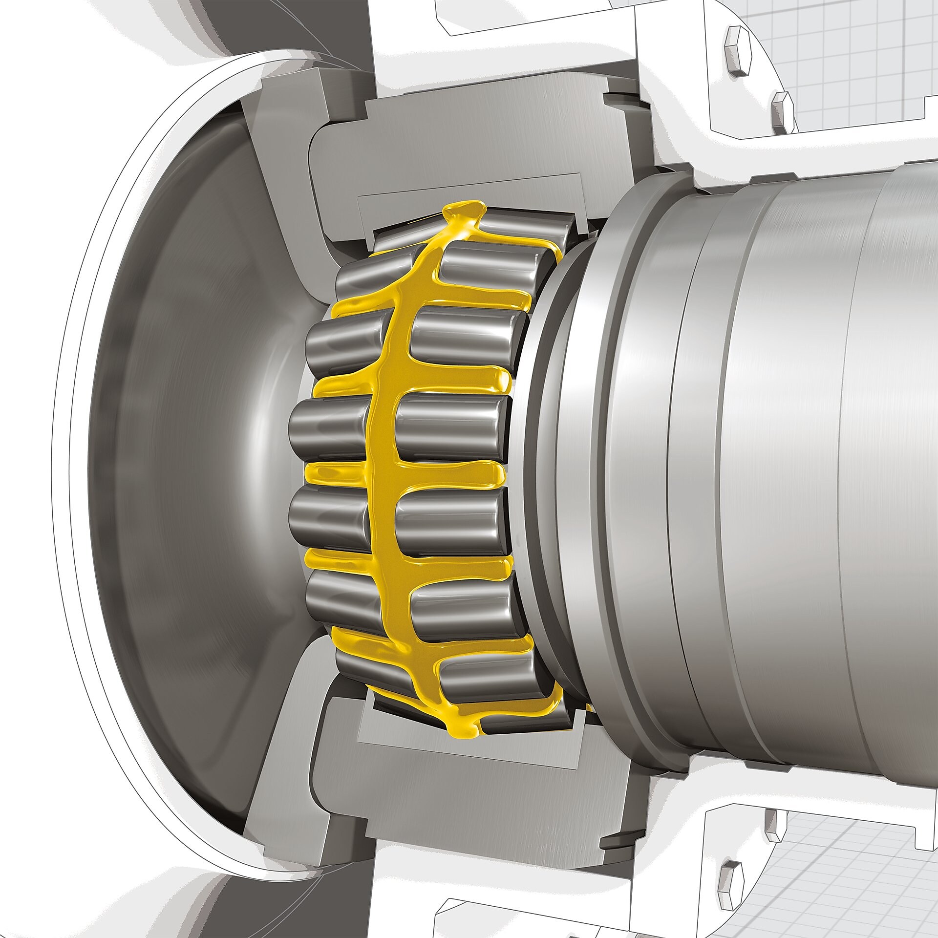 inside view iof the industrial equipment - bearing