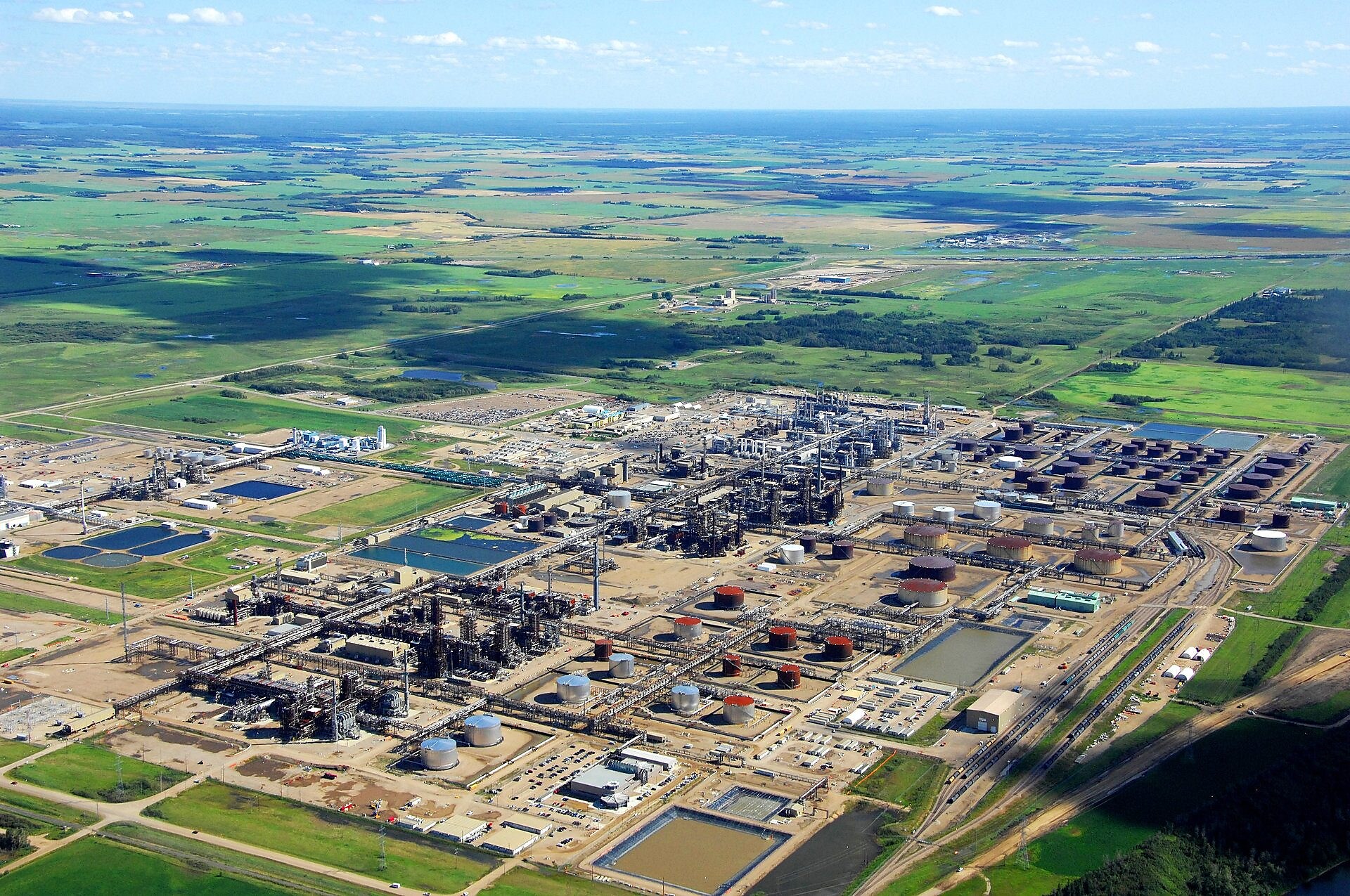 Aerial view of the Quest CCS project in Canada