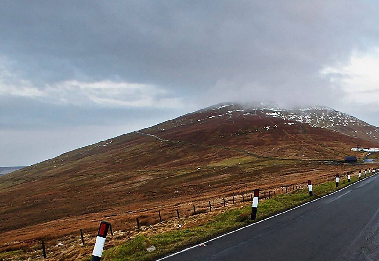 Clean road in open surroundings