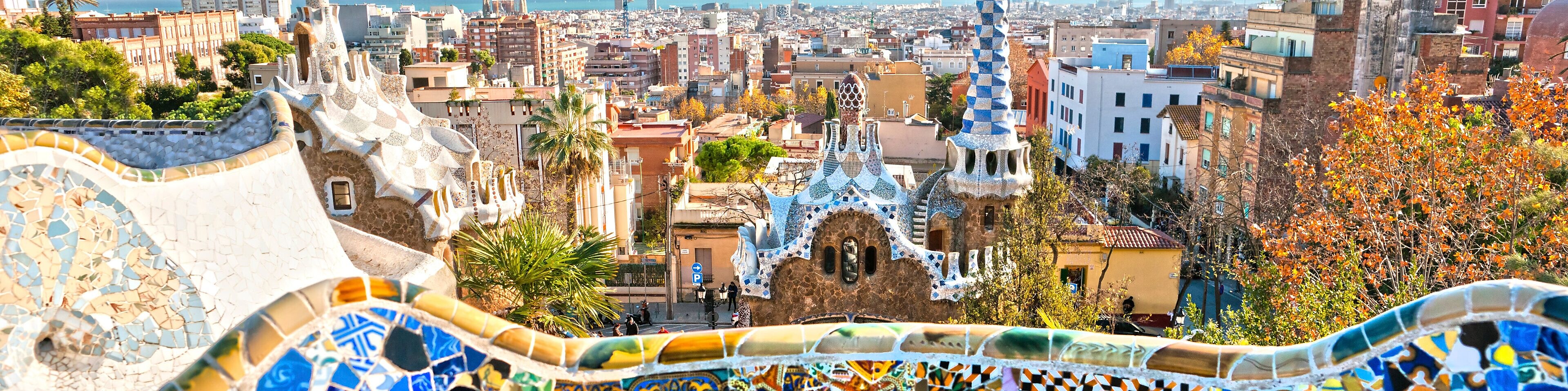 Park Guell in Barcelona, Spain