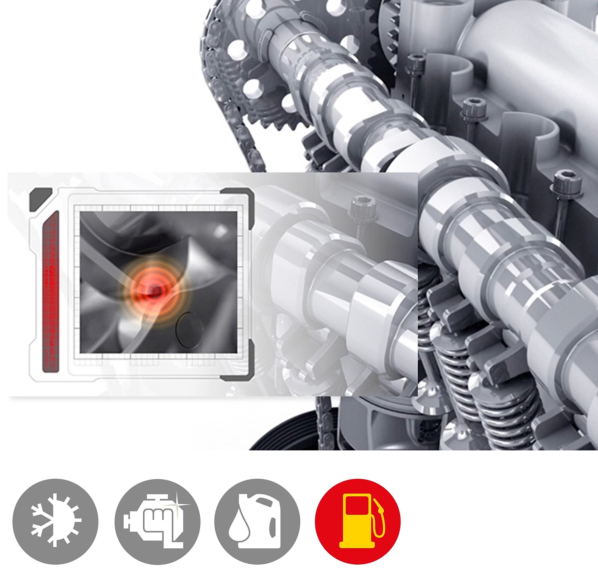 Illustrating the reduced friction between parts when using Shell Helix Ultra Car Engine Oil