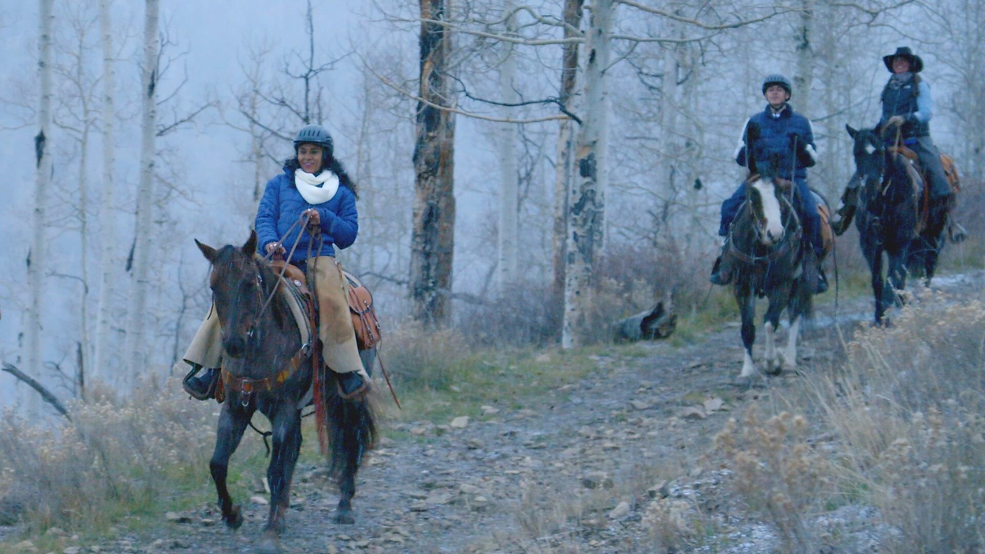 Damon & Jo benefiting from some real horse power