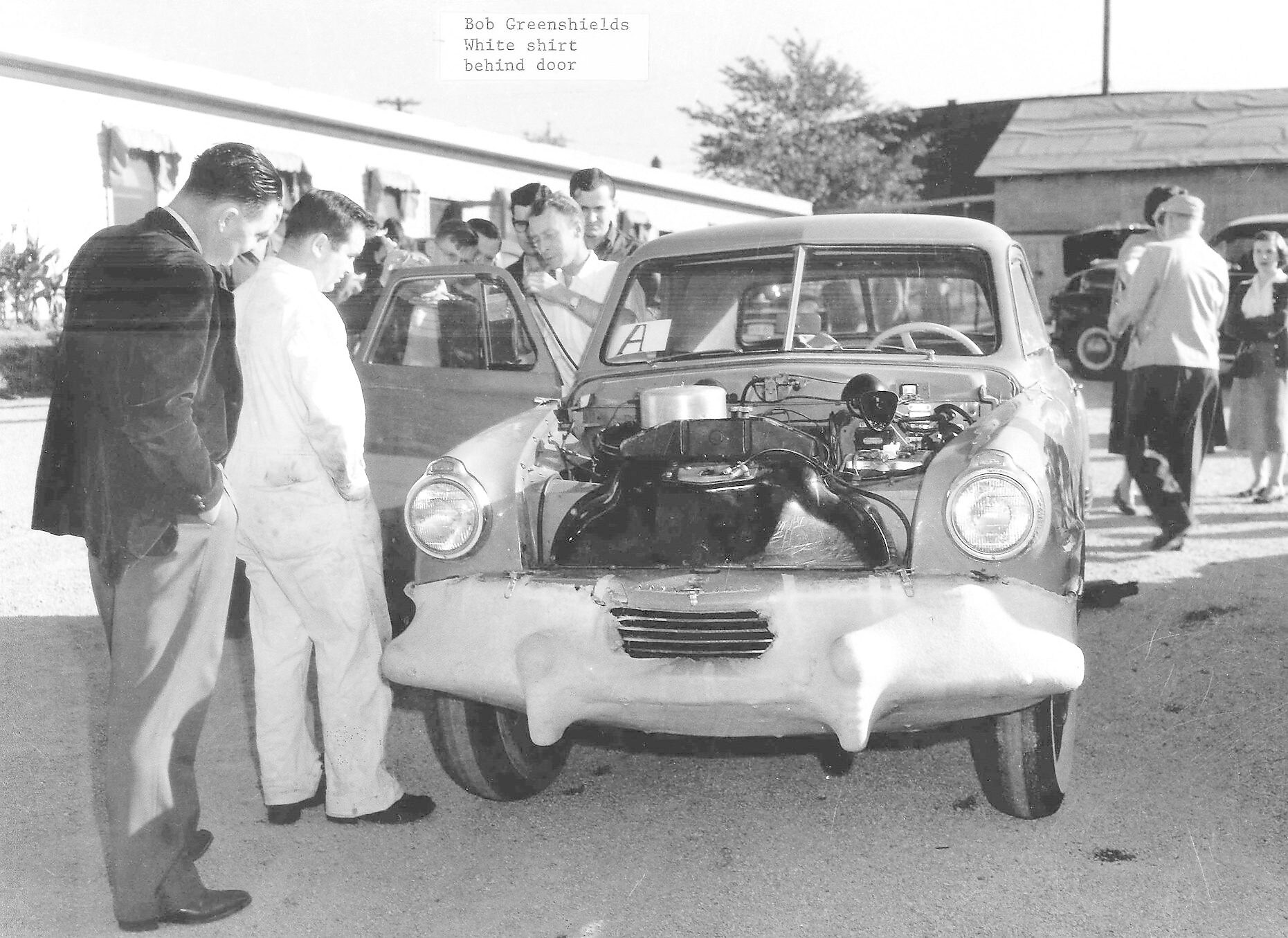 shell scientist analysing winner car